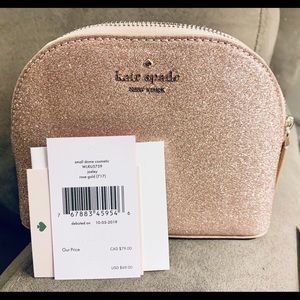 Kate Spade Rose Gold Joeley Cosmetic Bag